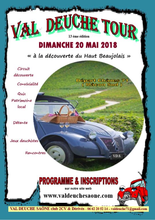 Affiche Val Deuche Tour 2018