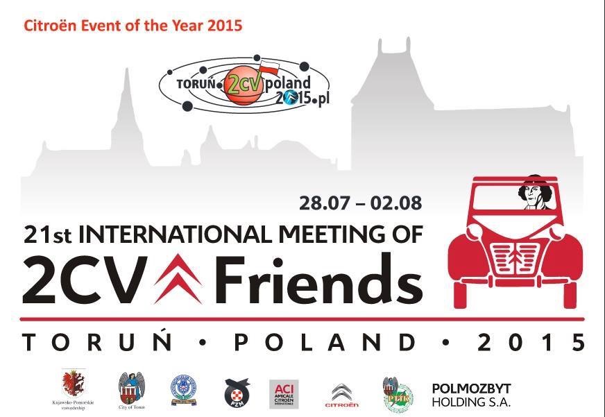 21st International Meeting on 2CVFriends un Toruń, Poland