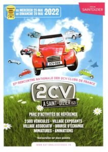 affiche de la Nationale 2CV à Saint-Dizier en 2022